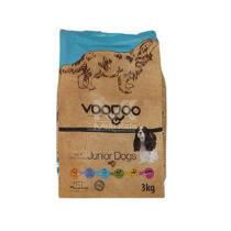 غذای خشک سگ نژاد کوچک 3 کیلویی VOODOO مدل Junior Dogs